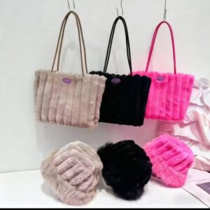 baby fur tote bag